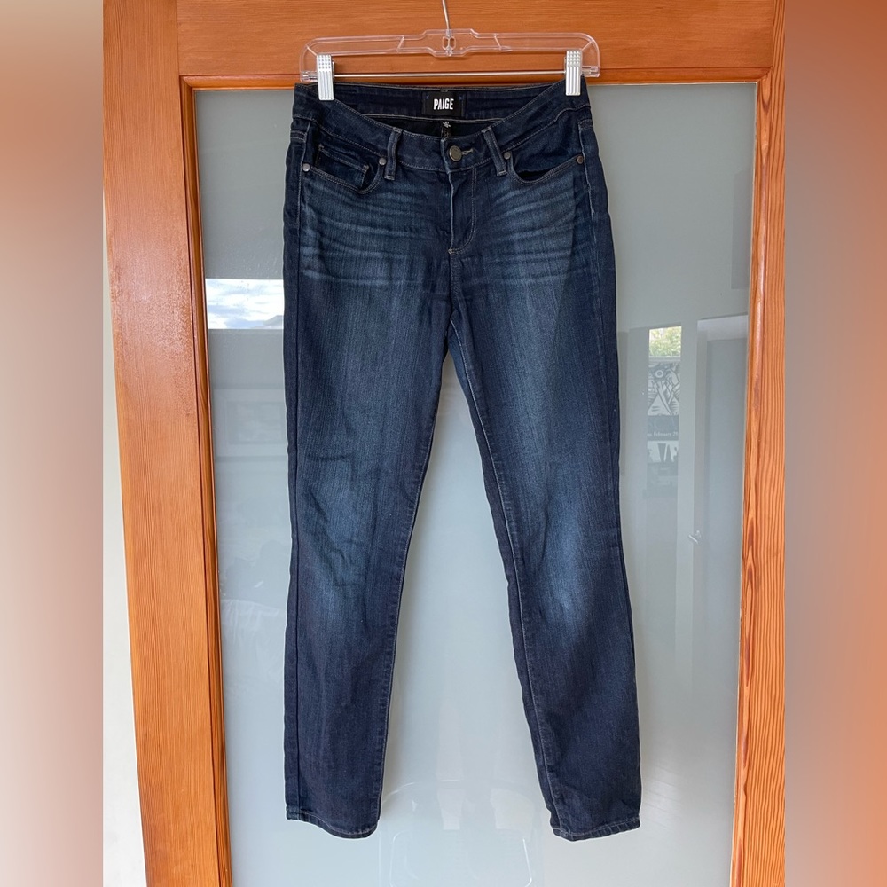 PAIGE soft denim straight leg WOMEN’S 27